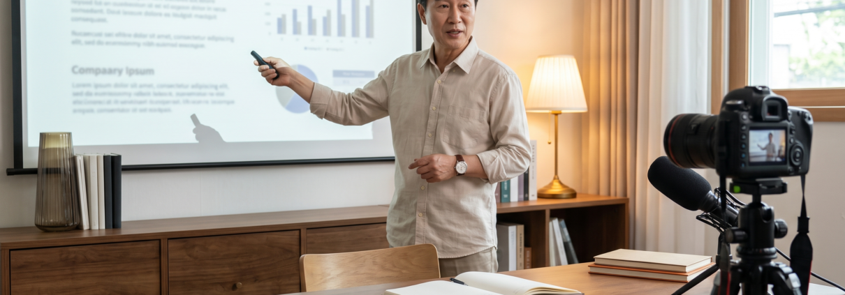 퍼스널 브랜딩 뜻과 중요성을 설명하는 강연자의 모습