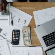businessman man woman desk